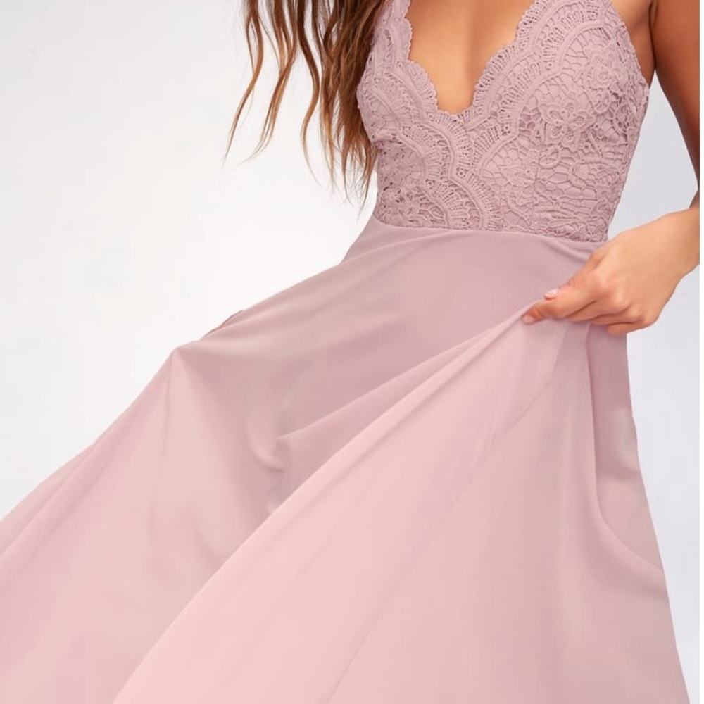 Lavender bridesmaid dress